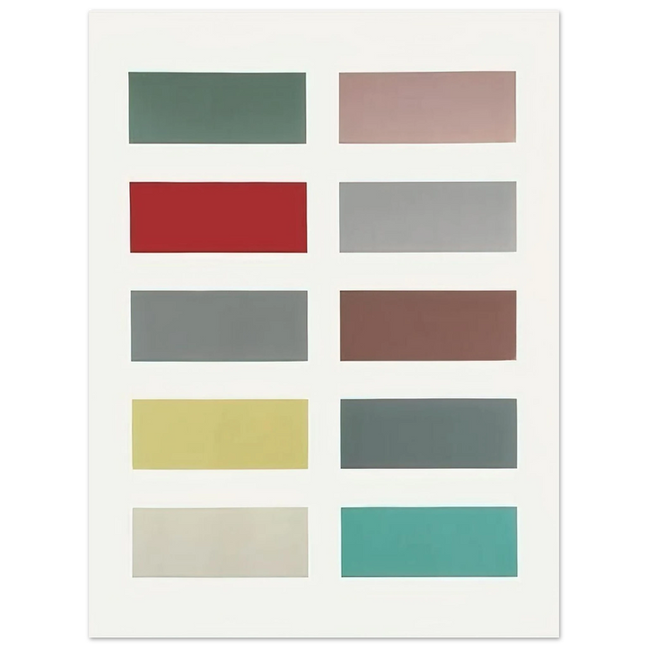 Gerhard Richter - TEN COLOURS 1966 75x100 cm / 30x40inches Fine Art Poster