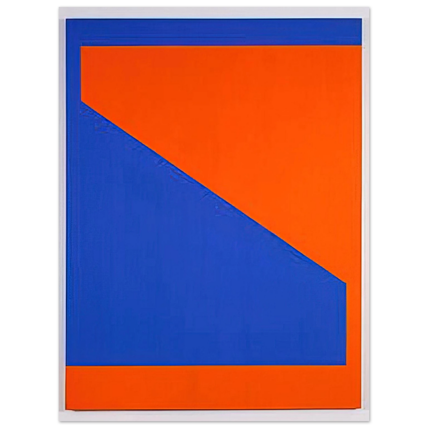 Carmen Herrera - Blue with Orange - 1984 75x100 cm / 30x40inches Fine Art Poster