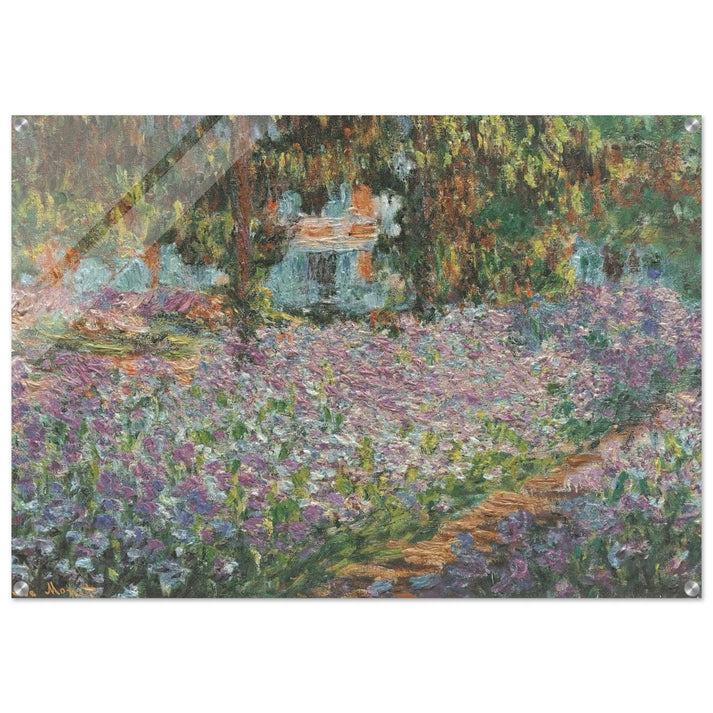 The Artist's Garden at Giverny - claude monet Acrylic Print - 70x100 cm / 28x40″ inches | claude monet Wall Art | claude monet Prints