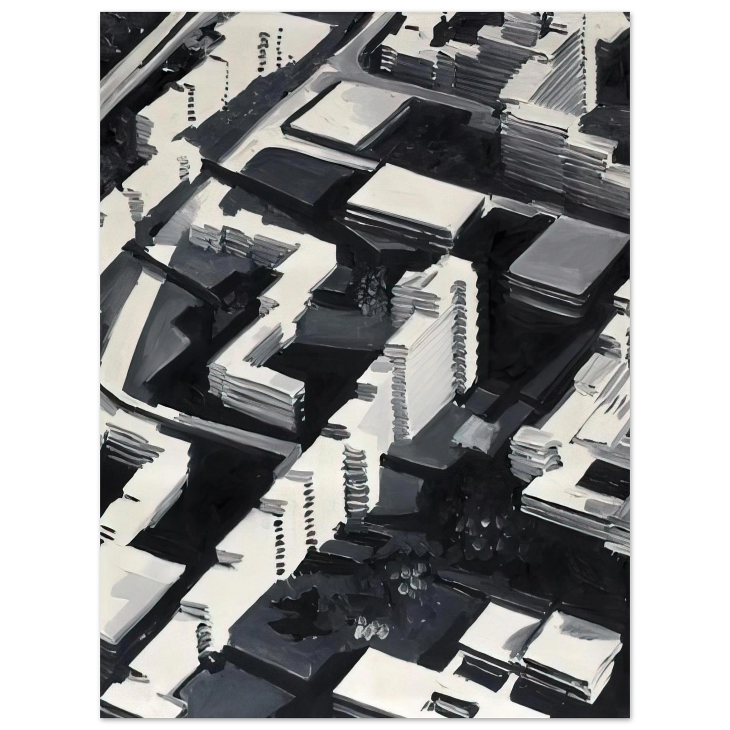 Gerhard Richter - TOWNSCAPE SA 1969 75x100 cm / 30x40inches Fine Art Poster