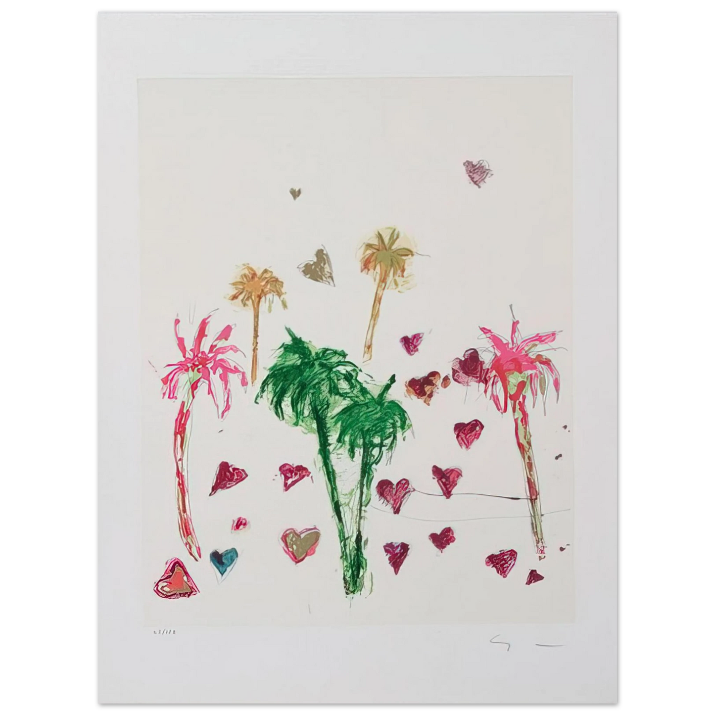 Mario Schifano - Untitled - Art Informel 75x100 cm / 30x40inches Fine Art Poster