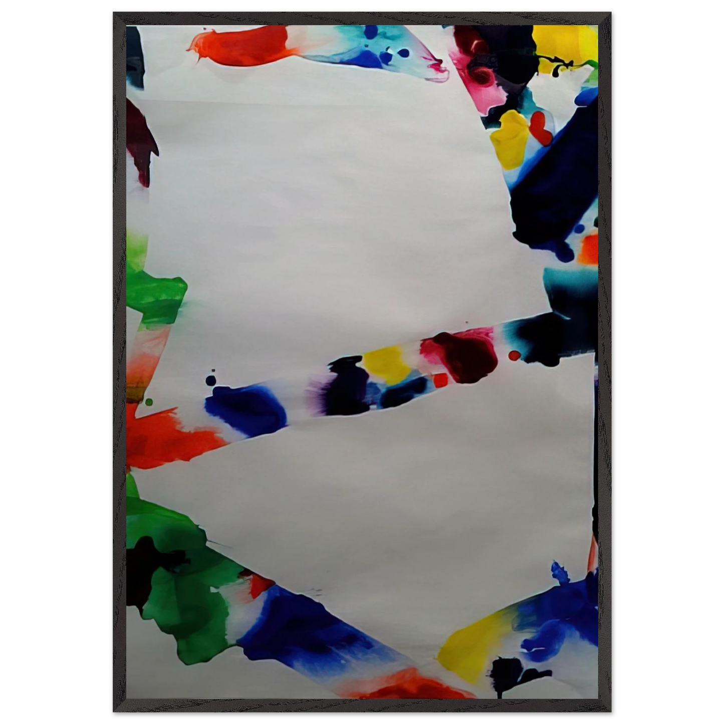 Untitled Tokyo - Sam Francis 70x100 cm / 28x40 inches Framed Art Print – Black Wooden Frame