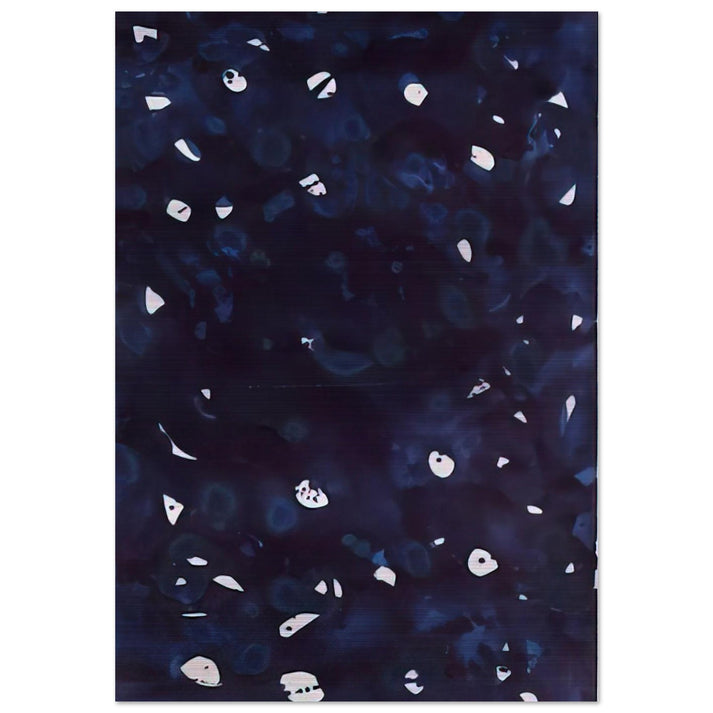 Untitled Dark Blue-Green - Sam Francis Brushed Aluminum Print - 70x100 cm / 28x40 inches | Sam Francis Aluminum Print | Sam Francis Prints