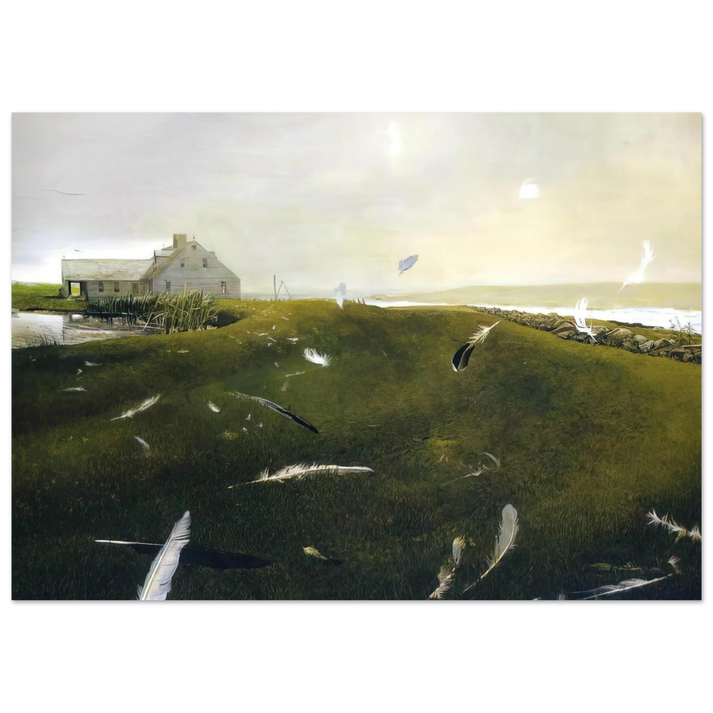 Andrew Wyeth - AIRBORNE Wall Art - 30x40 cm / 12x16 inches - Fine Art Poster-canvas - -