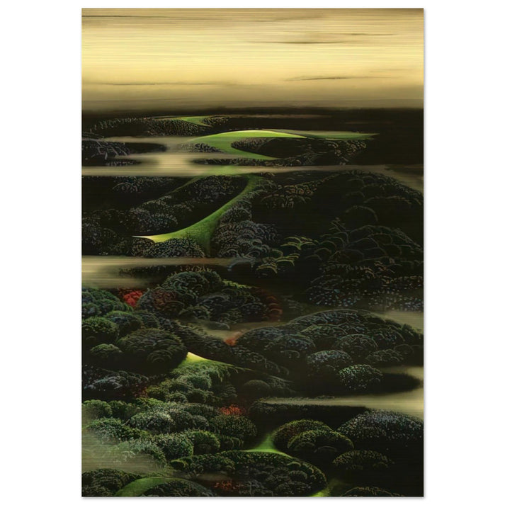 Twilight - Eyvind Earle Brushed Aluminum Print - 70x100 cm / 28x40 inches | Eyvind Earle Aluminum Print | Eyvind Earle Prints