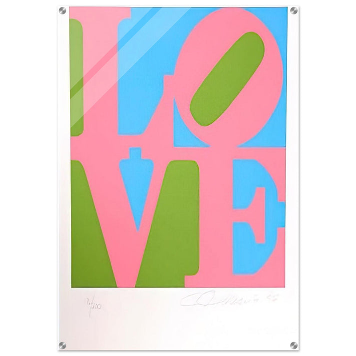 The Book of Love #11 - Robert Indiana Acrylic Print - 70x100 cm / 28x40″ inches | Robert Indiana Wall Art | Robert Indiana Prints