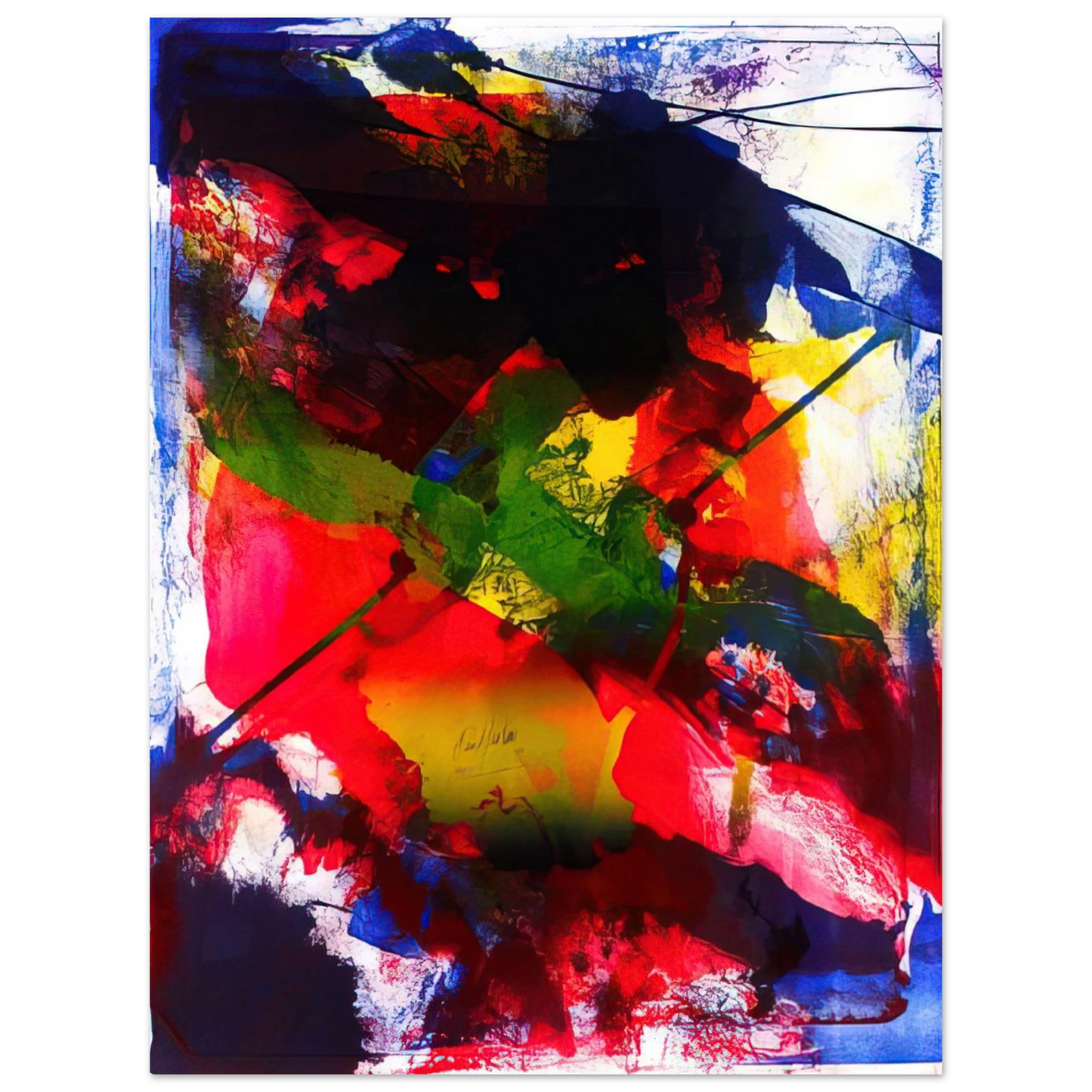 Paul Jenkins - Amadeus - Abstract Expressionism, Lyrical Abstraction 75x100 cm / 30x40inches Fine Art Poster