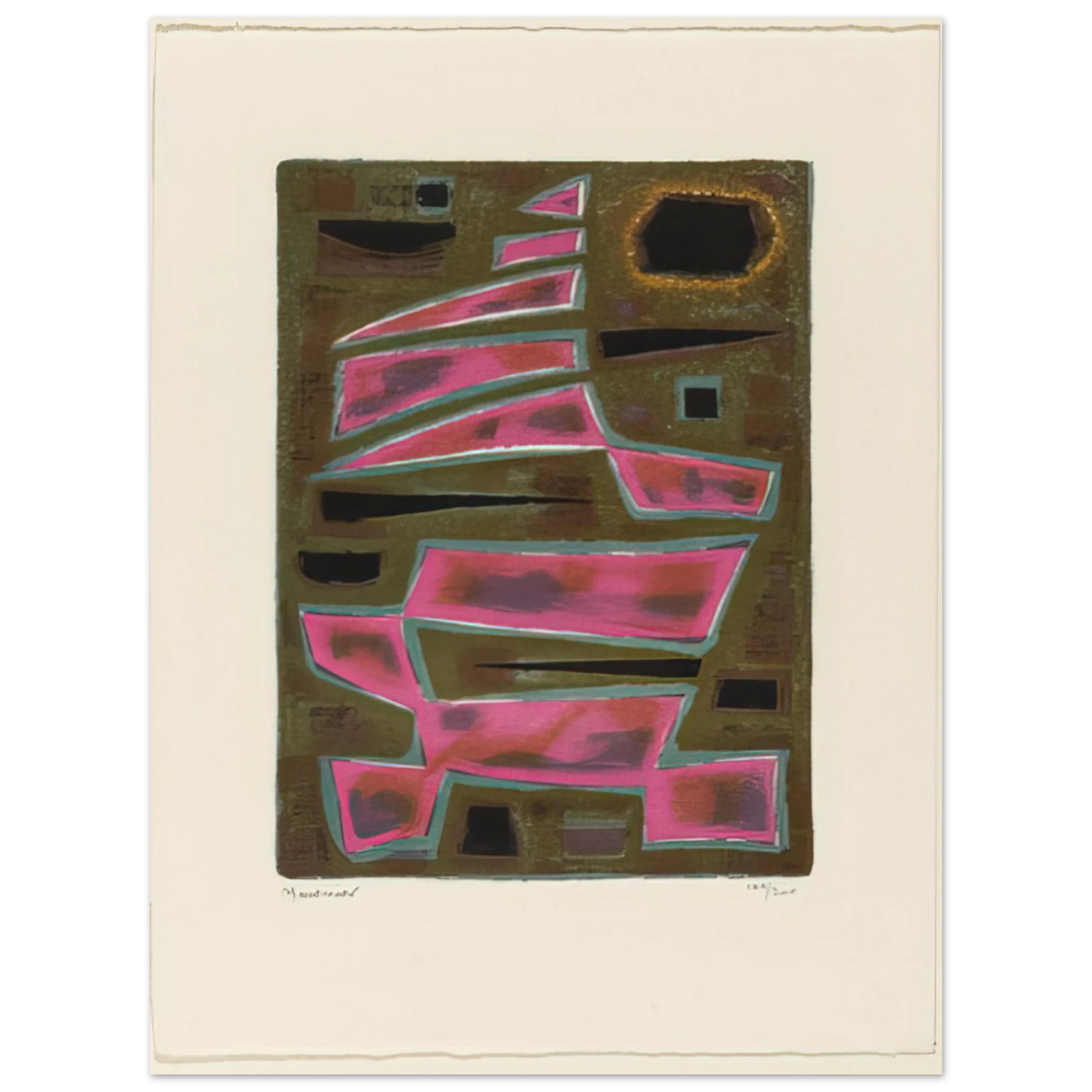 Alfred Manessier - Twilight - 1950 75x100 cm / 30x40inches Fine Art Poster