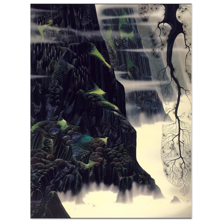 Eyvind Earle - Gray Dawn 75x100 cm / 30x40inches Fine Art Poster