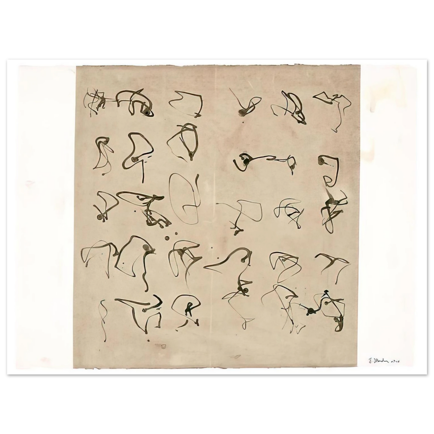 Brice Marden - Forgery - 2008 75x100 cm / 30x40inches Fine Art Poster