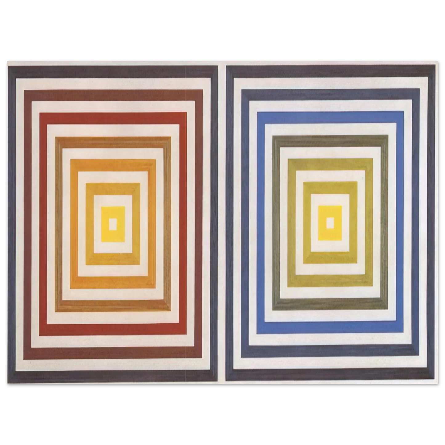 Francois Morellet - From Yellow to Violet - 1956 75x100 cm / 30x40inches Fine Art Poster