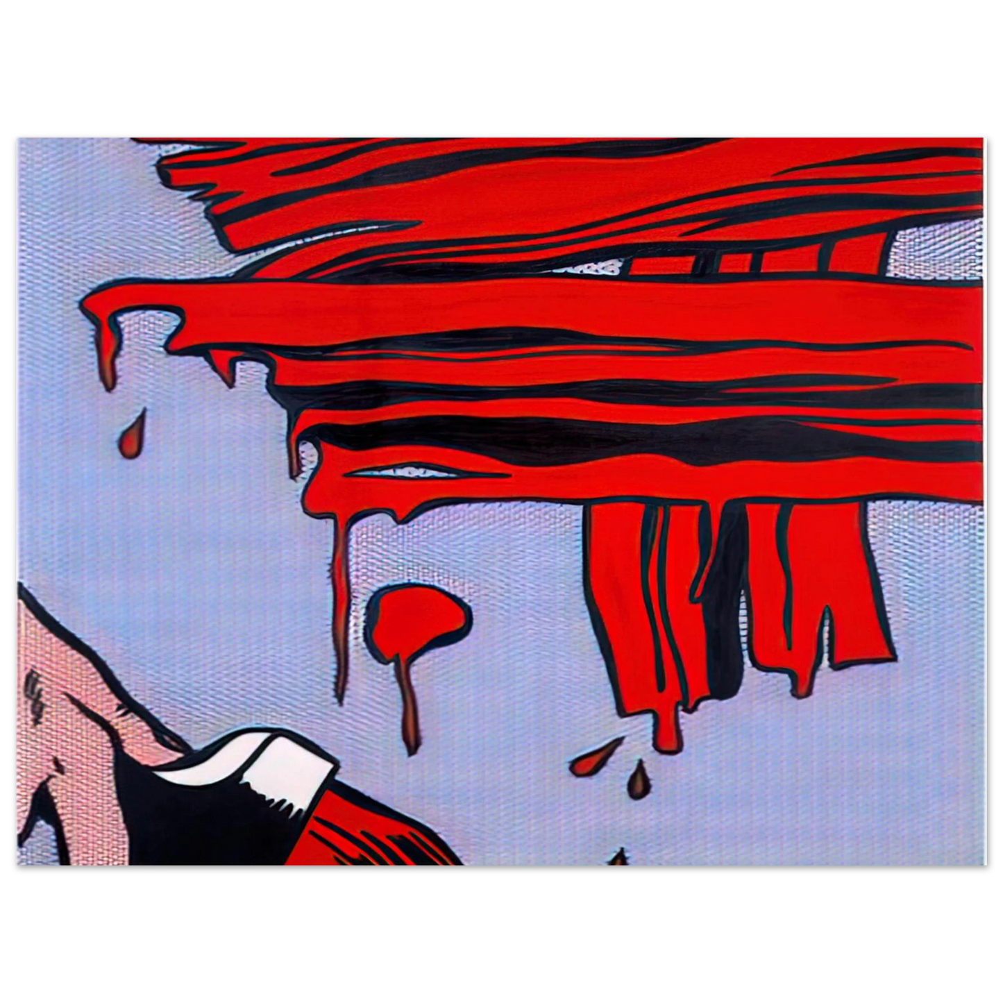 Roy Lichtenstein - BRUSHSTROKES 1965 75x100 cm / 30x40inches Fine Art Poster