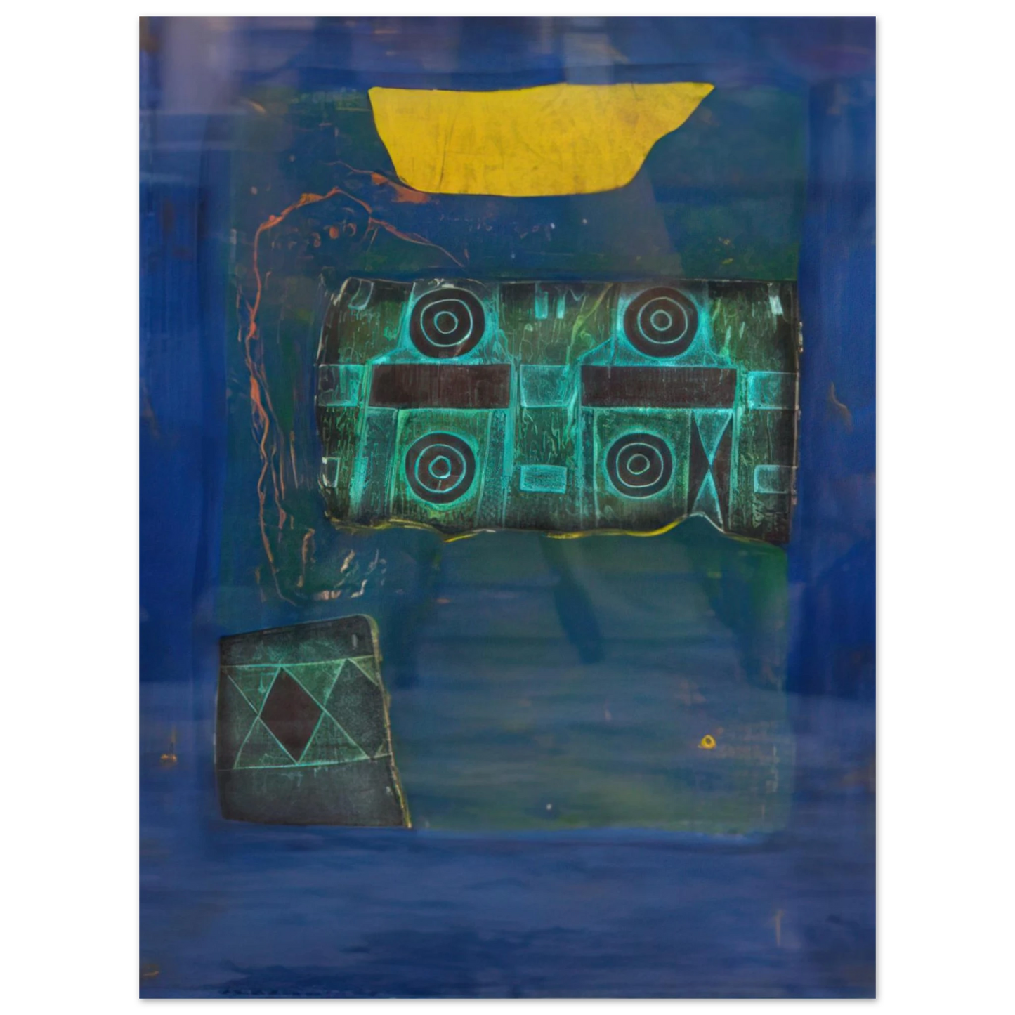Hiroyuki Tajima - The Decorated Tomb of Ancient Japan B - 1969 75x100 cm / 30x40inches Fine Art Poster