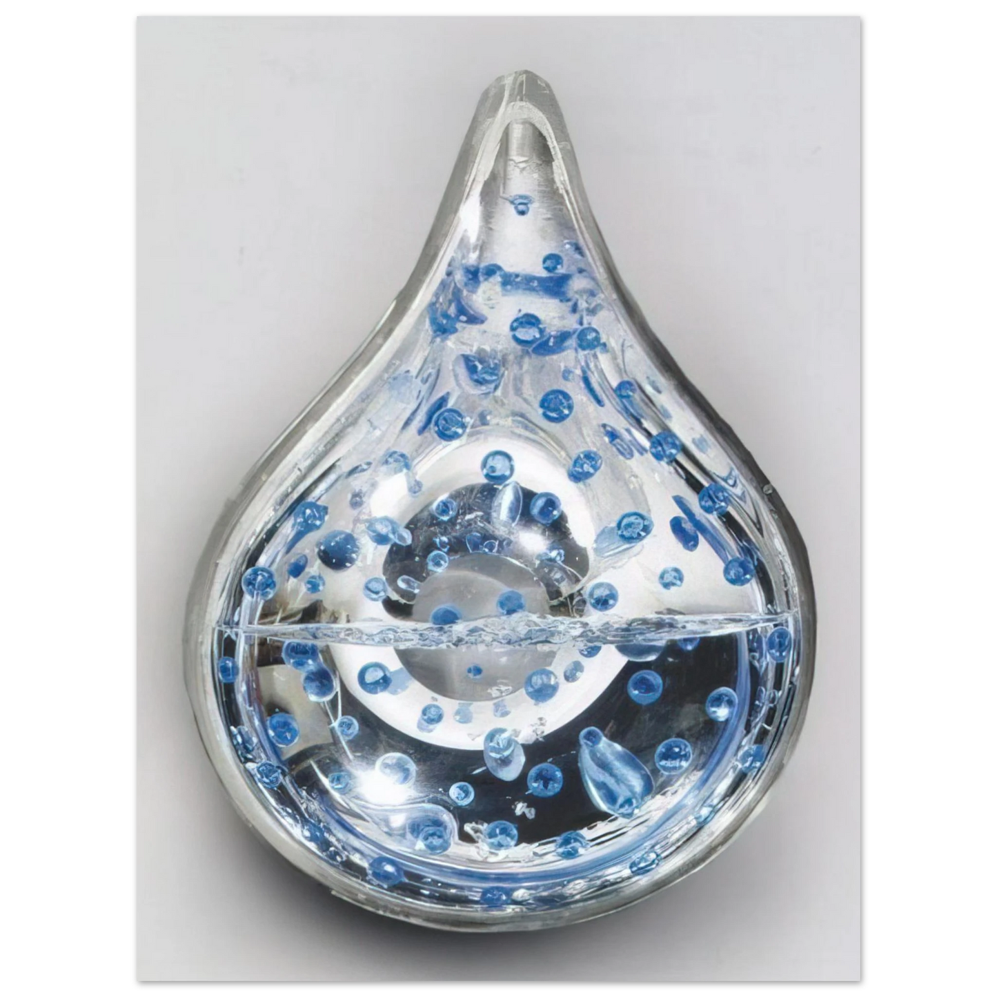 Gyula Kosice - Gota de aguya y aredobas azules - 1999 75x100 cm / 30x40inches Fine Art Poster