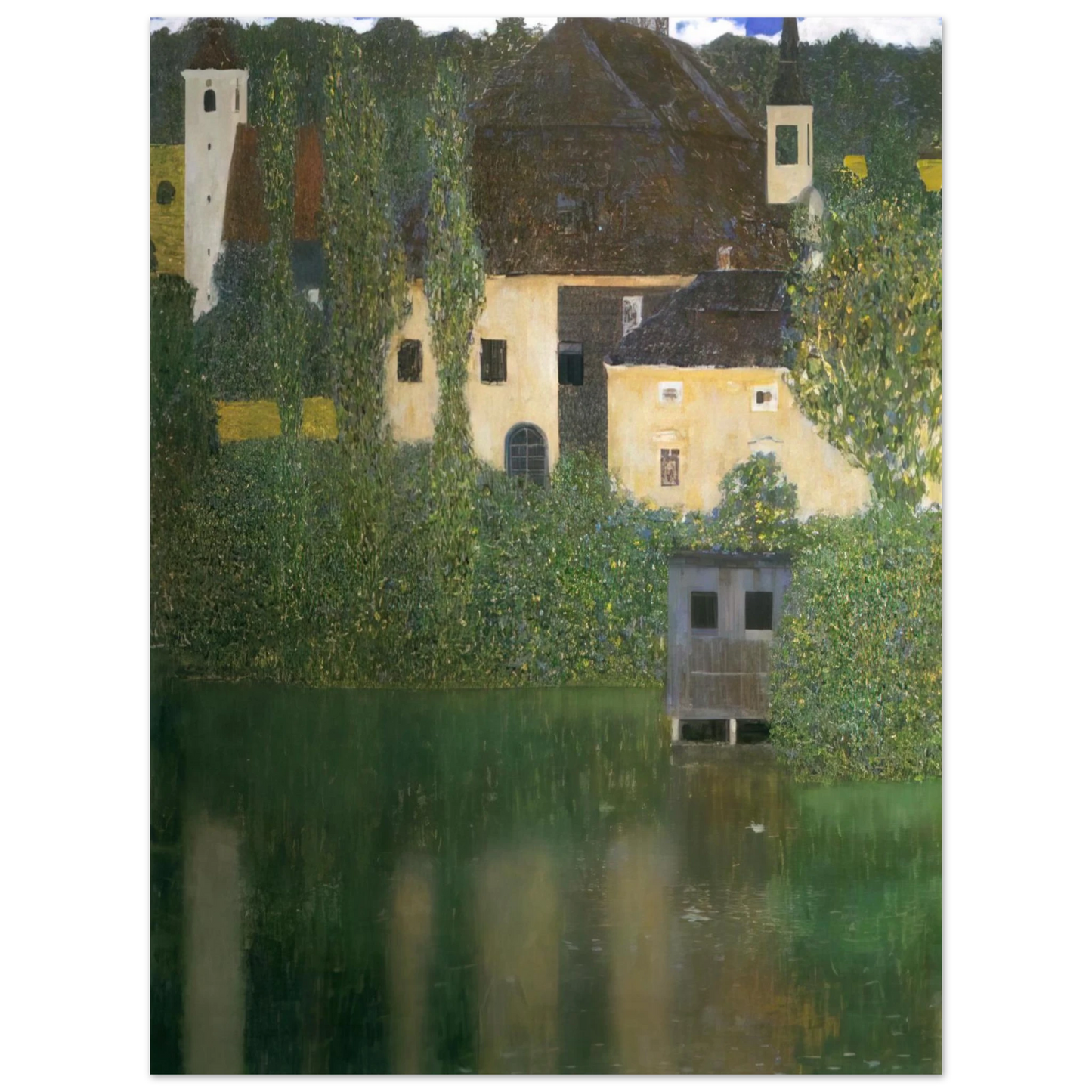 Gustav Klimt - WATER CASTLE 75x100 cm / 30x40inches Fine Art Poster