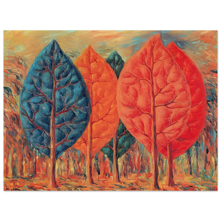 Rene Magritte - THE FIRE 1943 75x100 cm / 30x40inches Fine Art Poster