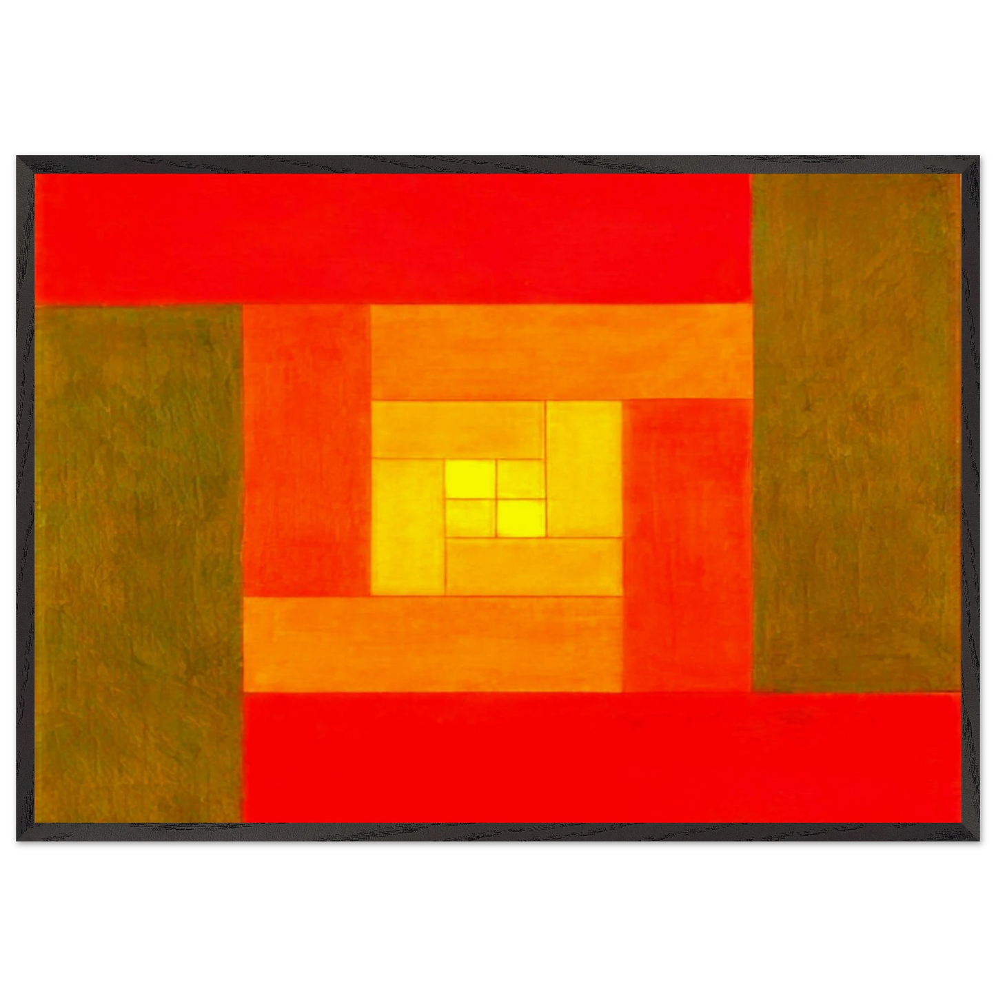 Etudes Bauhaus D - 1929 - Victor Vasarely 70x100 cm / 28x40 inches Framed Art Print – Black Wooden Frame