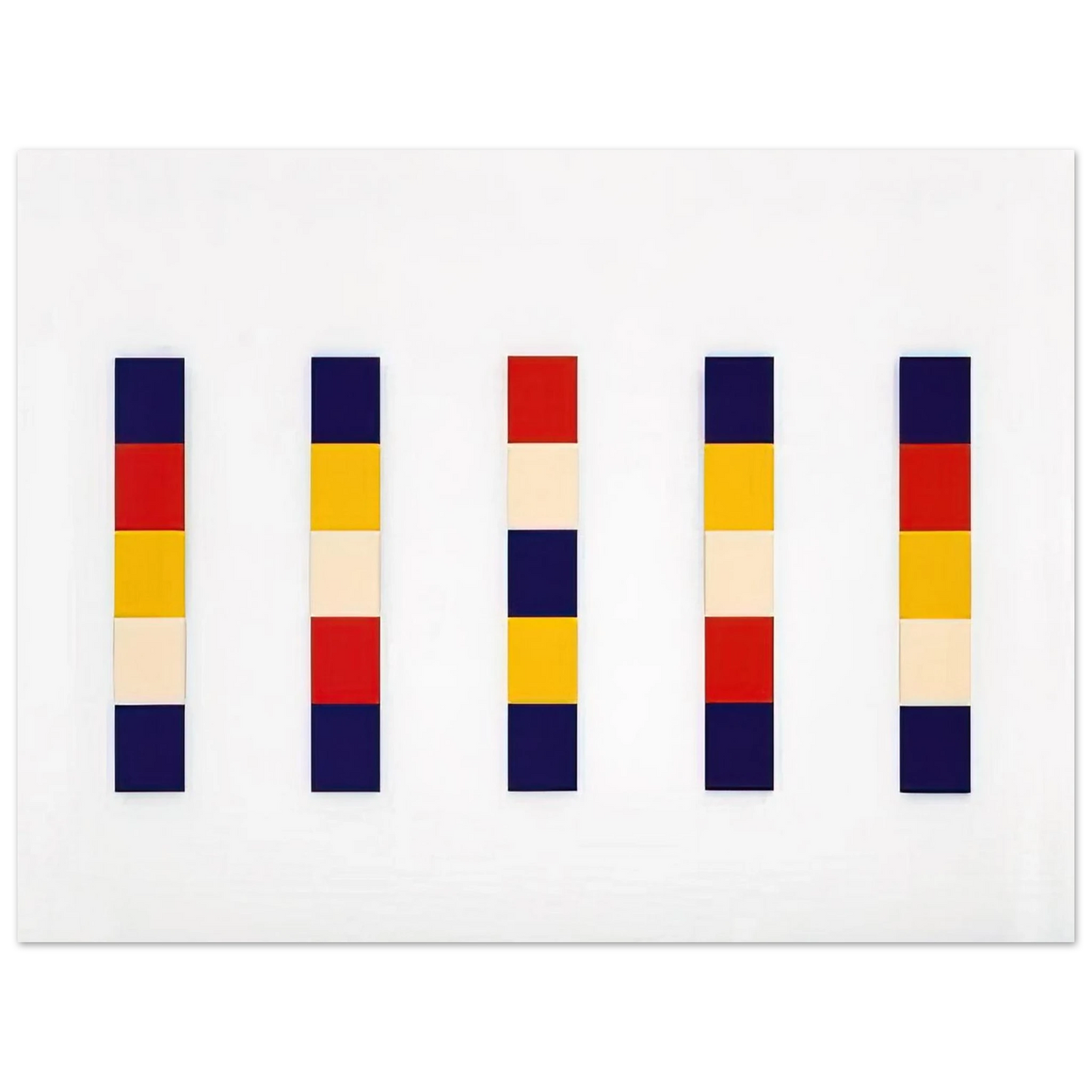 Ellsworth Kelly - Red Yellow Blue White 75x100 cm / 30x40inches Fine Art Poster