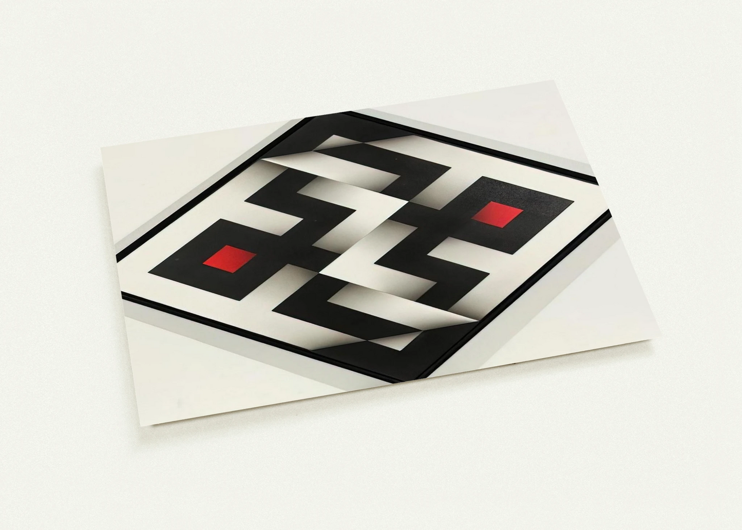 Ibawabi - 1975 By Omar Rayo Pack of 10 Post Cards | Omar Rayo Post Cards | A6 (10.5 x 14.8 cm) - 4.1 x 5.8 inches