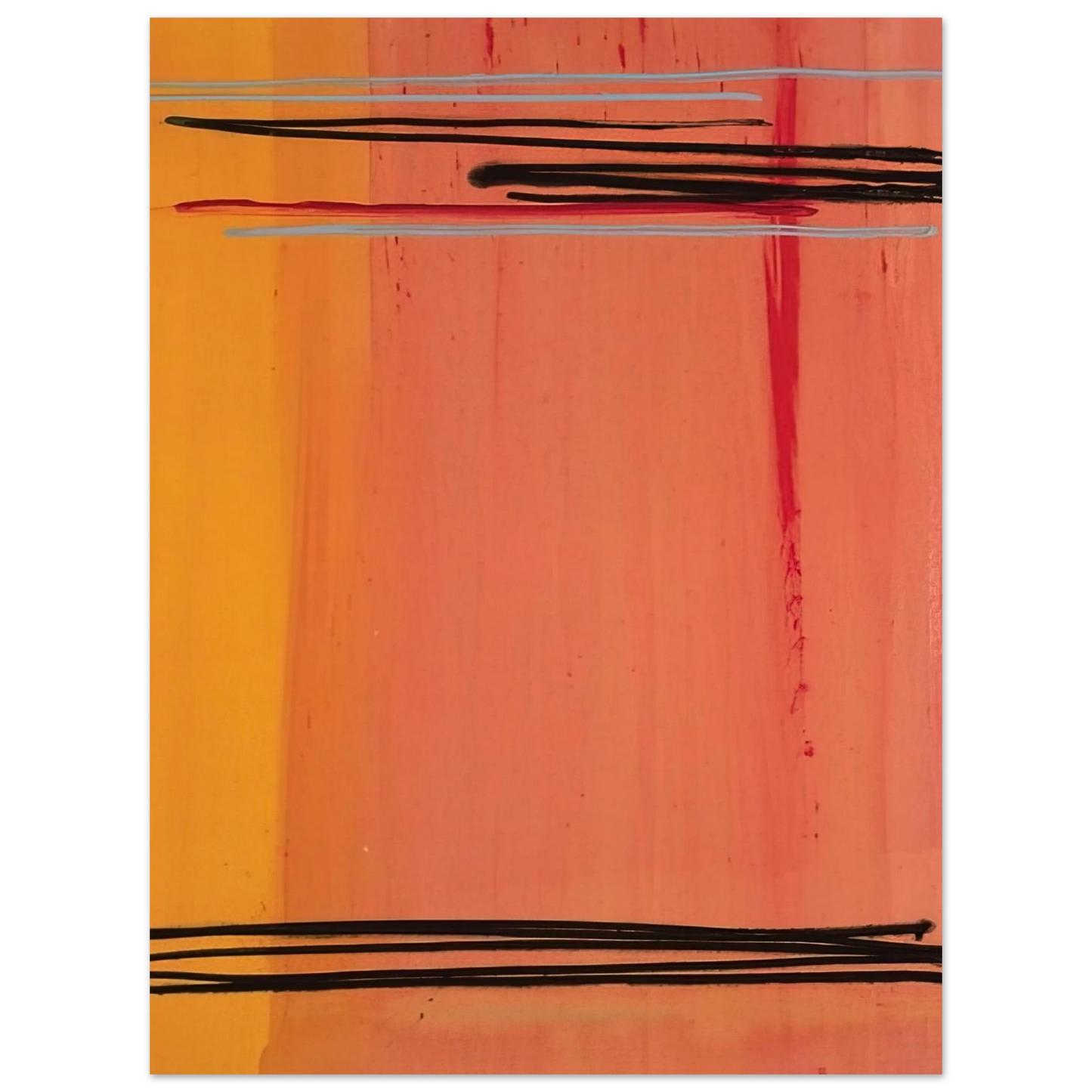 Larry Zox - Caxambus - Color Field Painting 75x100 cm / 30x40inches Fine Art Poster