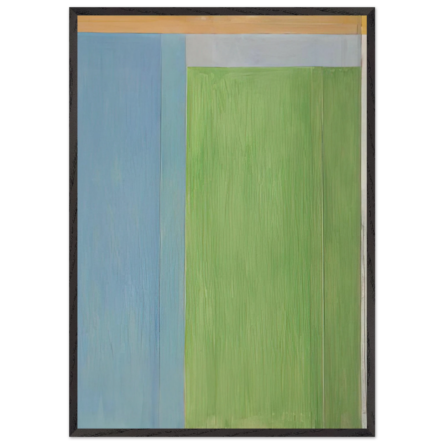 Ocean Park 45 - Richard Diebenkorn 70x100 cm / 28x40 inches Framed Art Print – Black Wooden Frame