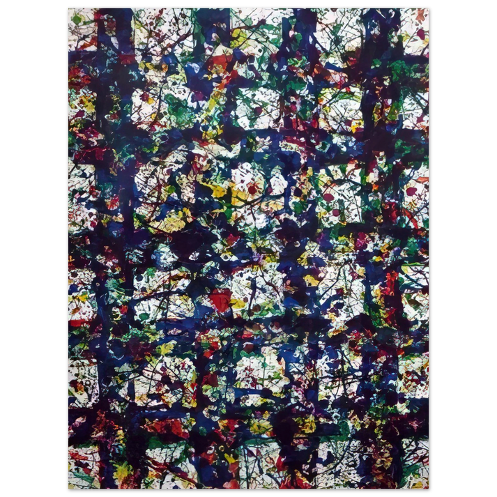 Sam Francis - Untitled SF 236 75x100 cm / 30x40inches Fine Art Poster