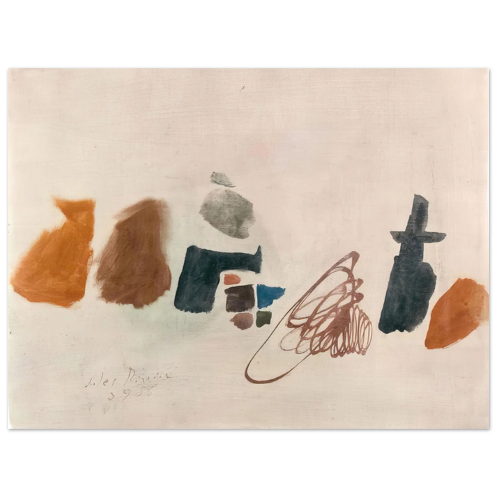 Julius Bissier - 3.9.56 II - 1956 75x100 cm / 30x40inches Fine Art Poster