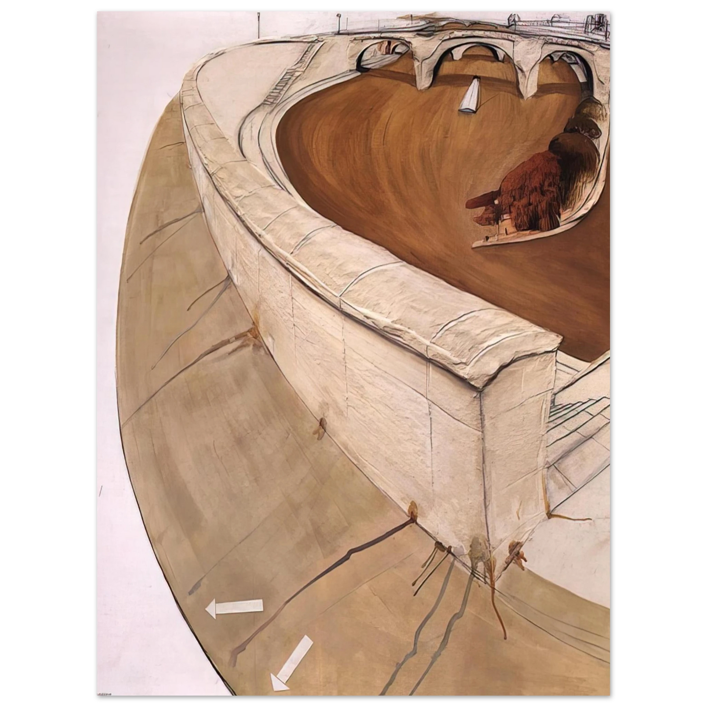 Brett Whiteley - The 15 Great Dog Pisses of Paris - 1989 75x100 cm / 30x40inches Fine Art Poster