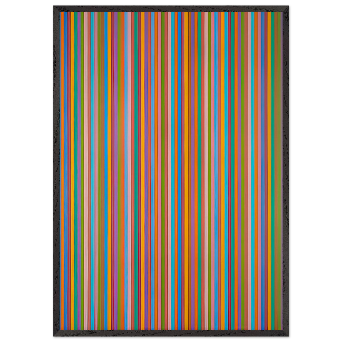 ECCLESIA 1985 - Bridget Riley 70x100 cm / 28x40 inches Framed Art Print – Black Wooden Frame