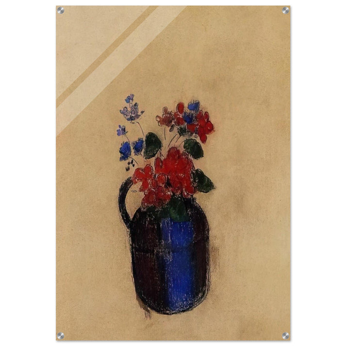 SMALL BOUQUET IN A PITCHER - Odilon Redon Acrylic Print - 70x100 cm / 28x40″ inches