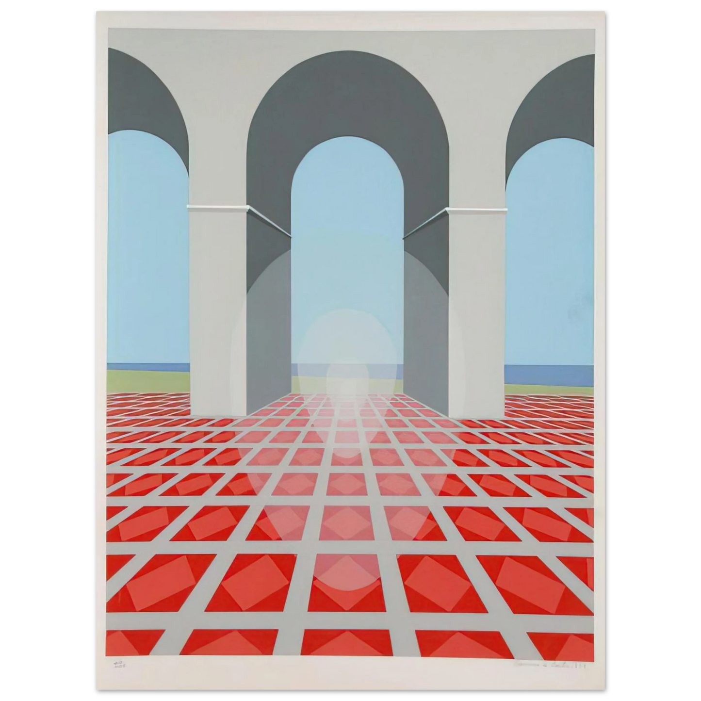 Clarence Holbrook Carter - Arches - 1979 75x100 cm / 30x40inches Fine Art Poster