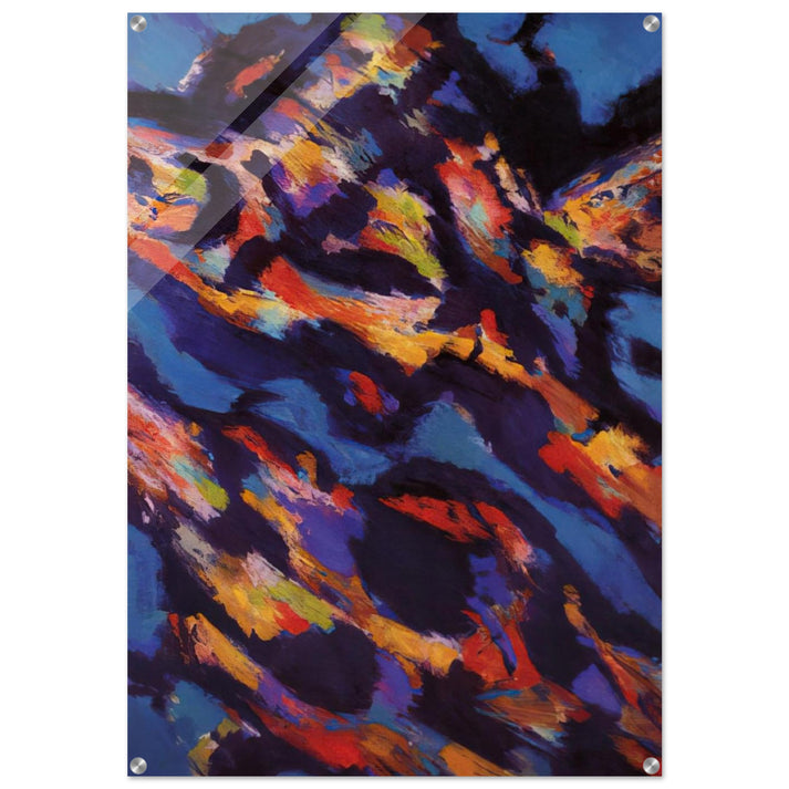 Hommage à Miguel de Unamuno - Le Torrent vert - 1965 - Alfred Manessier Acrylic Print - 70x100 cm / 28x40″ inches | Alfred Manessier Wall Art | Alfred Manessier Prints
