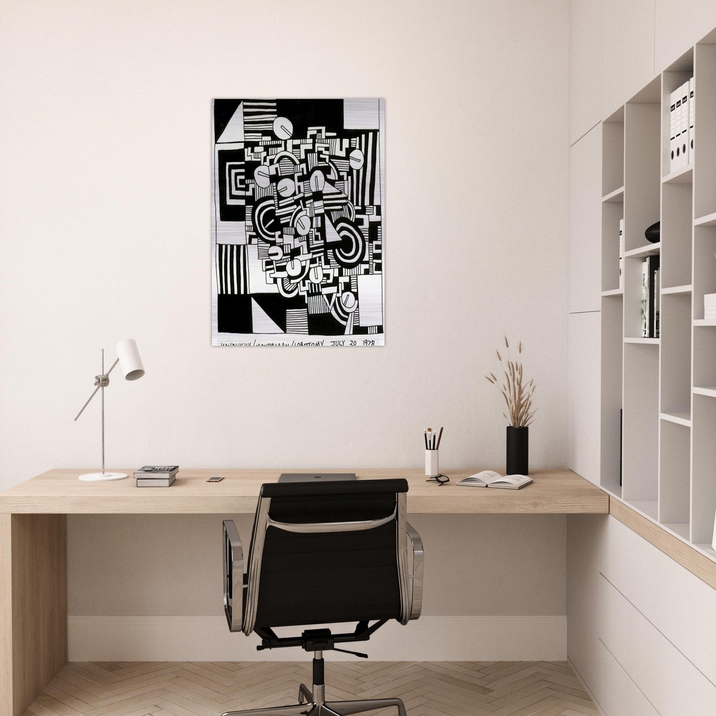 UNTITLED 1978 - Keith Haring Brushed Aluminum Print - 70x100 cm / 28x40 inches | Keith Haring Aluminum Print | Keith Haring Prints