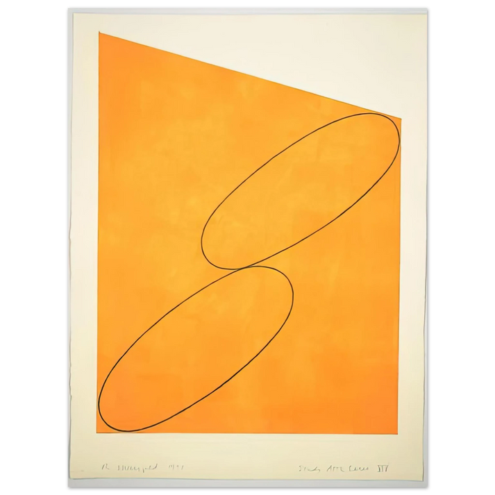 Robert Mangold - TUDY ATTIC SERIES XIV 1991 75x100 cm / 30x40inches Fine Art Poster