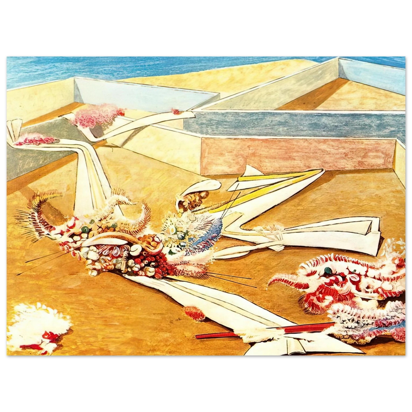 Max Ernst - Flying Horse Garden 75x100 cm / 30x40inches Fine Art Poster