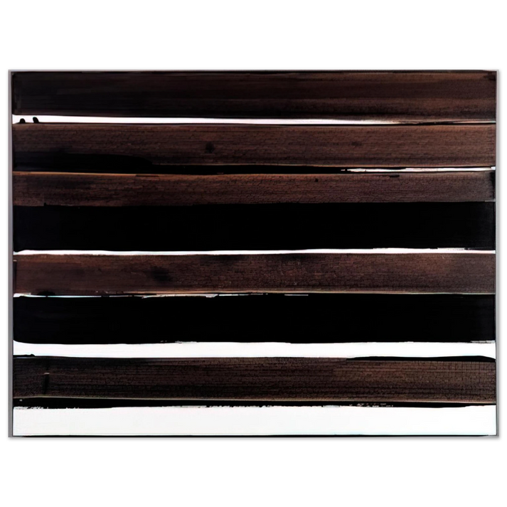 Pierre Soulages - A-Walnut Stain - 2004 75x100 cm / 30x40inches Fine Art Poster