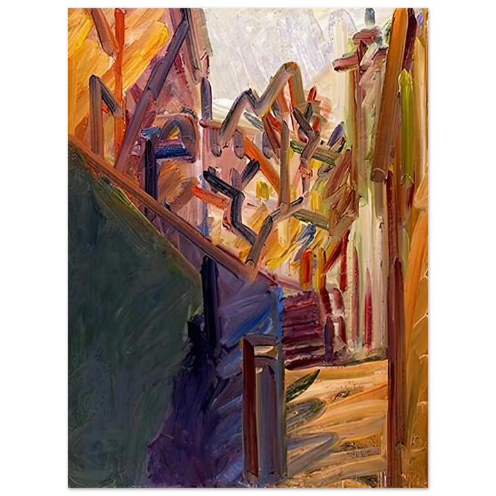 Frank Auerbach - ALBERO DI FRONTE 1 75x100 cm / 30x40inches Fine Art Poster