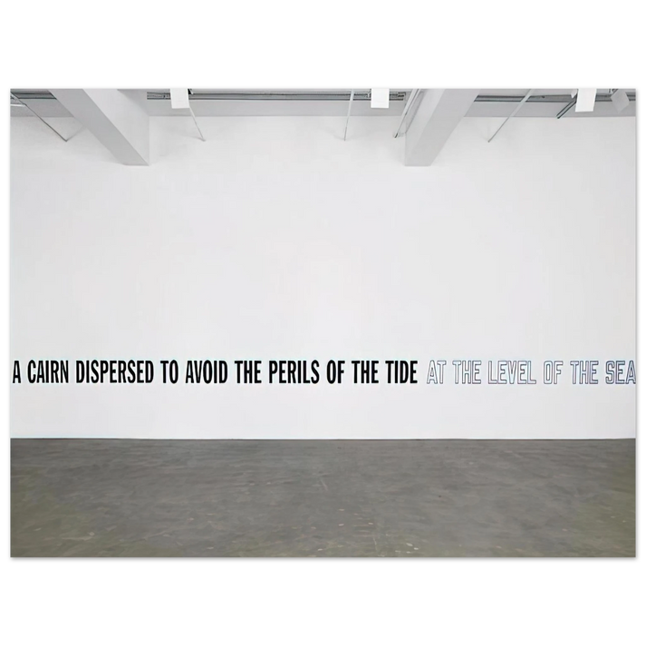 Lawrence Weiner - A Cairn Dispersed... - 2008 75x100 cm / 30x40inches Fine Art Poster