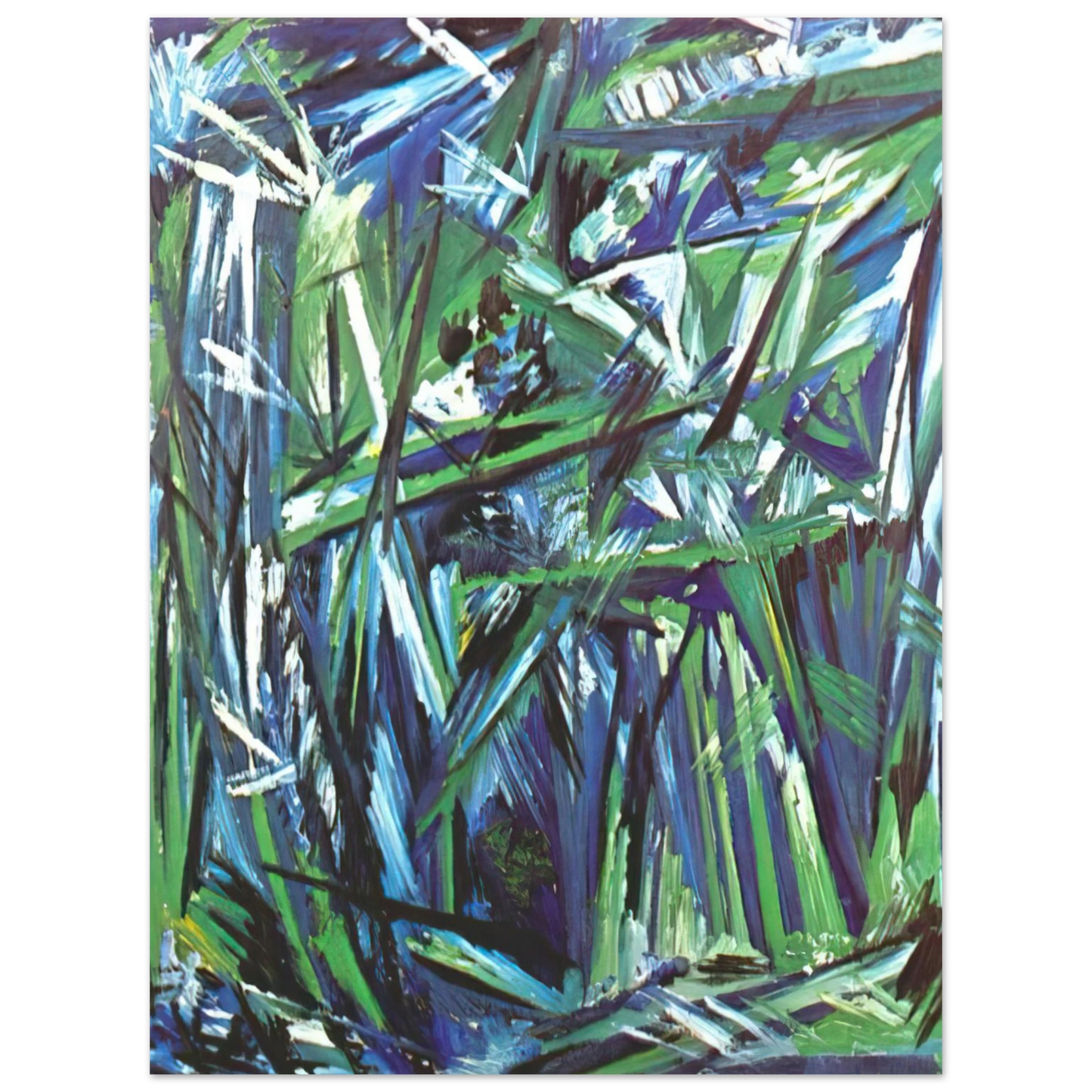 Natalia Goncharova - Green Forest - 1911 75x100 cm / 30x40inches Fine Art Poster
