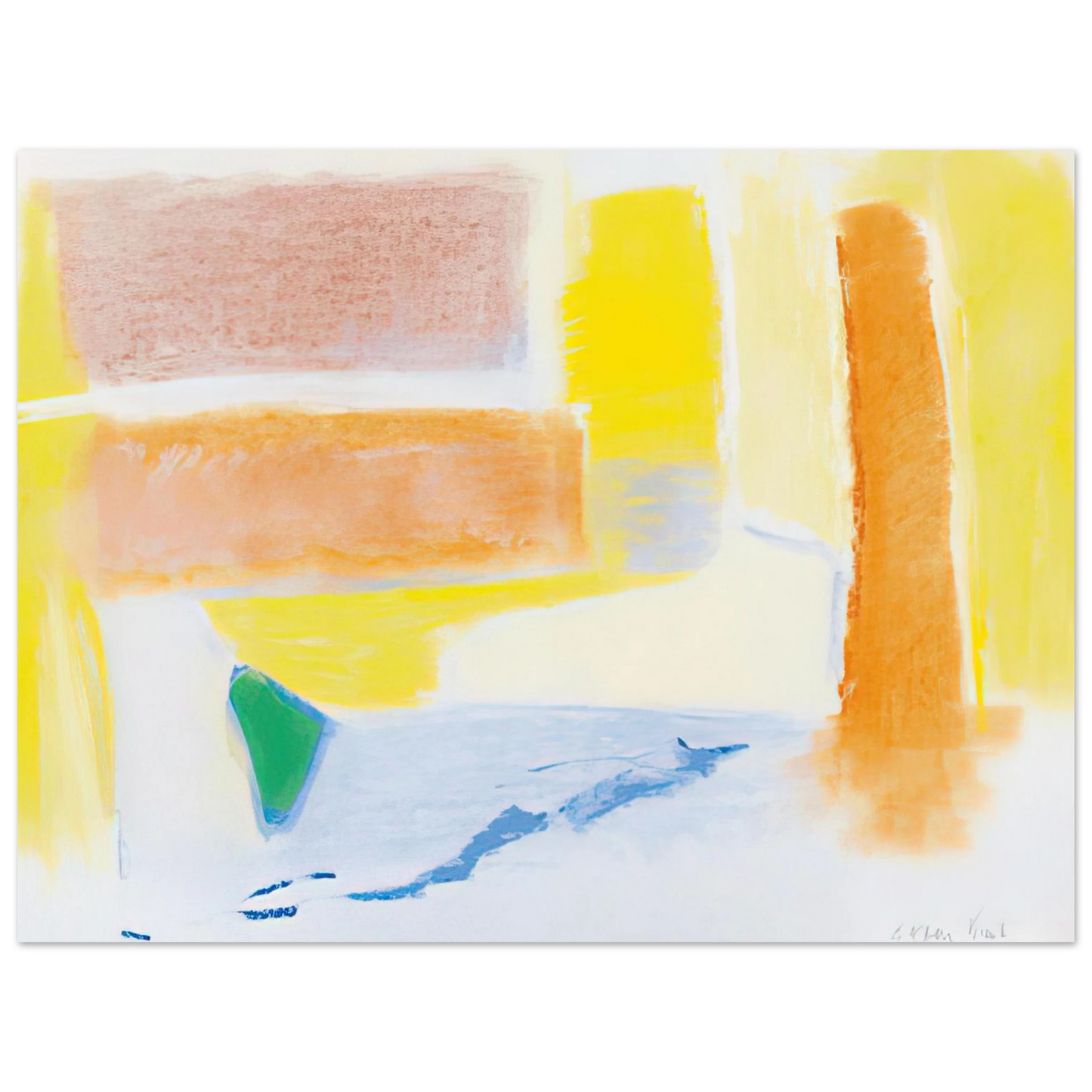 Esteban Vicente - UNTITLED 1996 75x100 cm / 30x40inches Fine Art Poster
