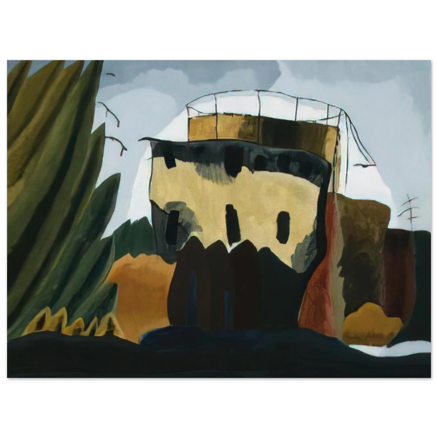 Arthur Dove - Tanks - 1938 75x100 cm / 30x40inches Fine Art Poster