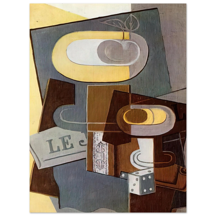 Juan Gris - THE DICE 1922 75x100 cm / 30x40inches Fine Art Poster