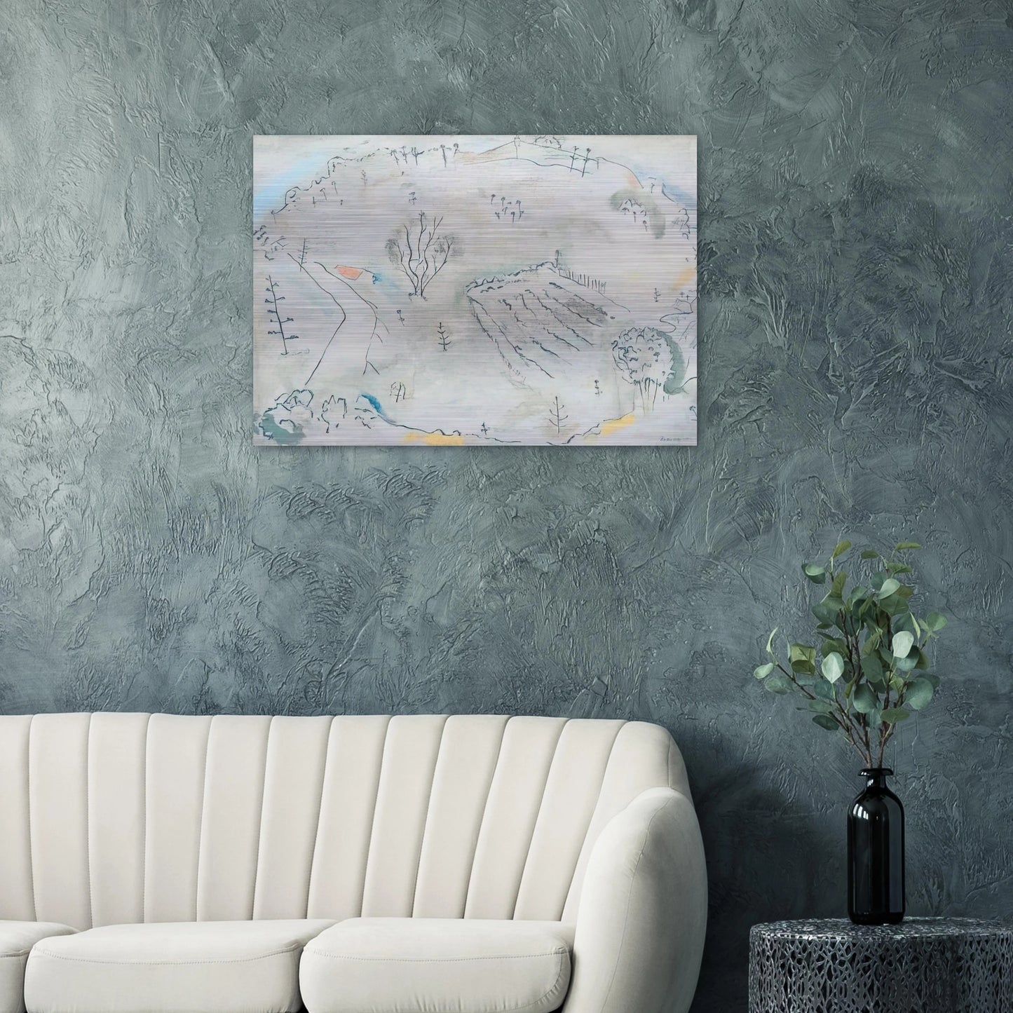Composition à la carte de France - 1931 - John Ferren Brushed Aluminum Print - 70x100 cm / 28x40 inches | John Ferren Aluminum Print | John Ferren Prints