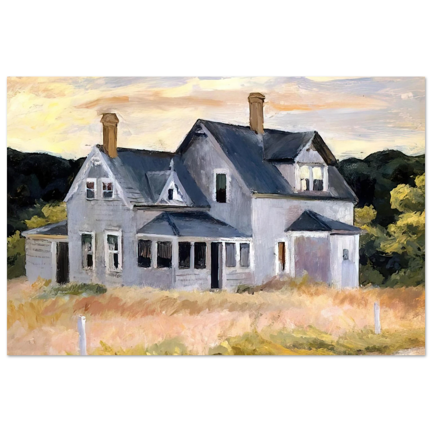 Edward Hopper - House by a Road Fine Art Poster