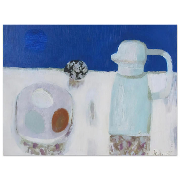 Mary Fedden - Jug and Four Eggs - 1967 75x100 cm / 30x40inches Fine Art Poster