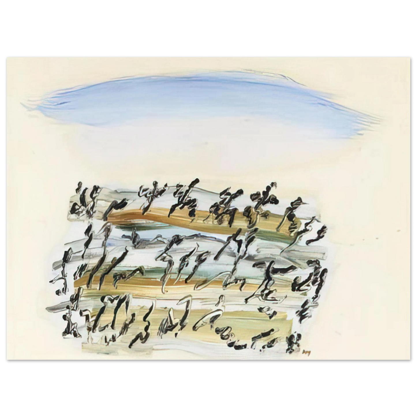 Henri Michaux - UNTITLED 4 75x100 cm / 30x40inches Fine Art Poster