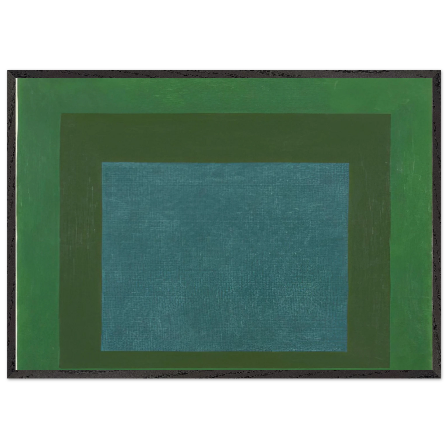 HOMAGE TO THE SQUARE 1963 - Josef Albers 70x100 cm / 28x40 inches Framed Art Print – Black Wooden Frame