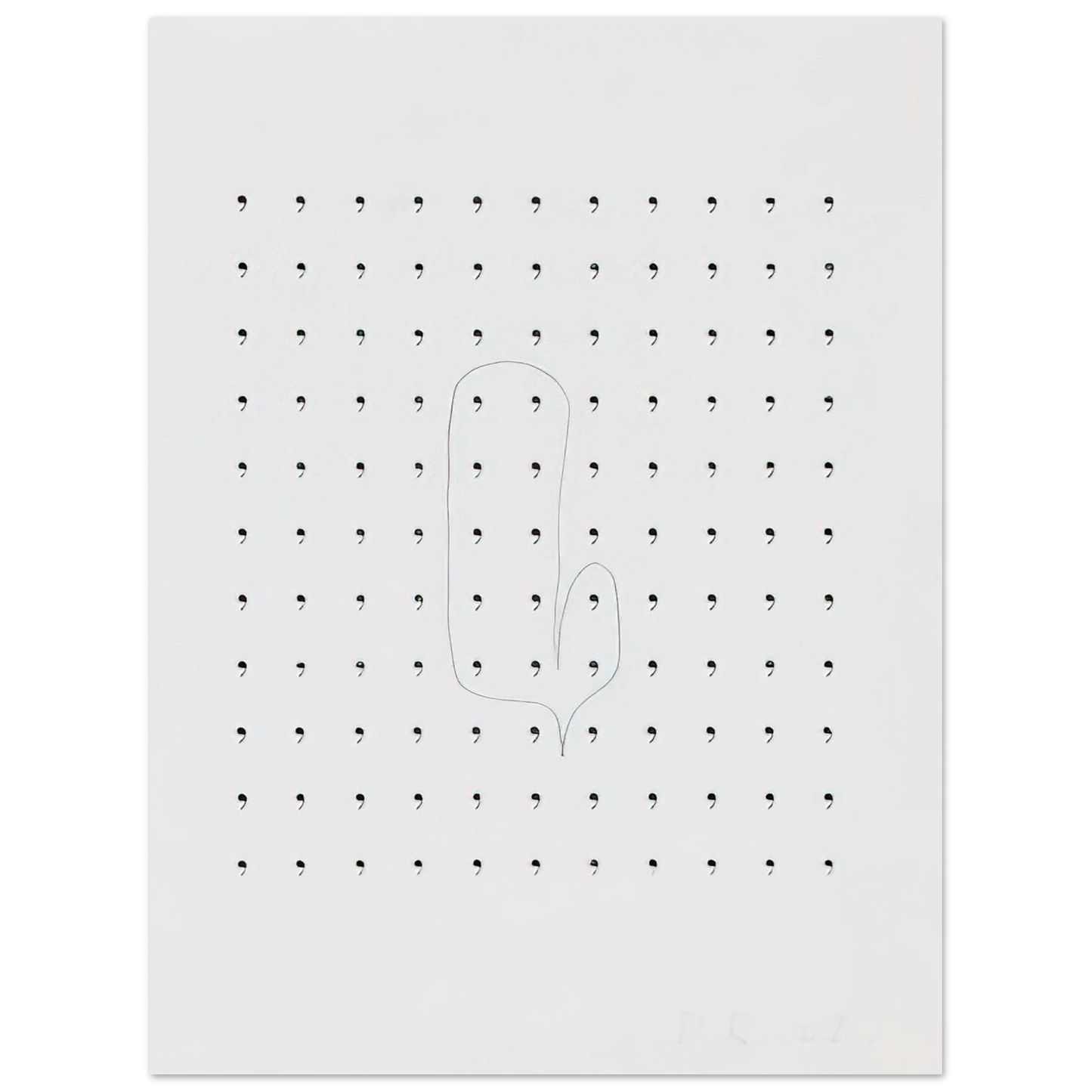 Dieter Roth - Stupidogramm - 1962 75x100 cm / 30x40inches Fine Art Poster