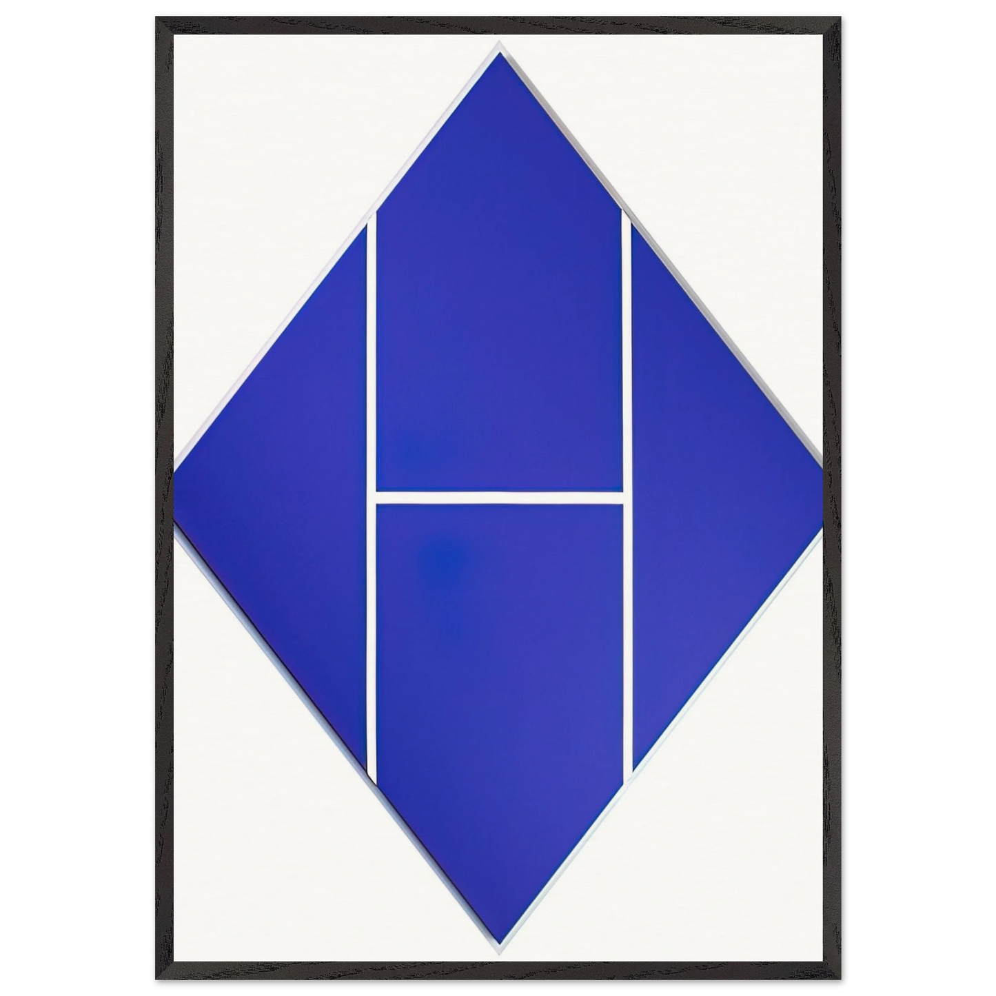 Cobalt - 1982 - Carmen Herrera 70x100 cm / 28x40 inches Framed Art Print – Black Wooden Frame
