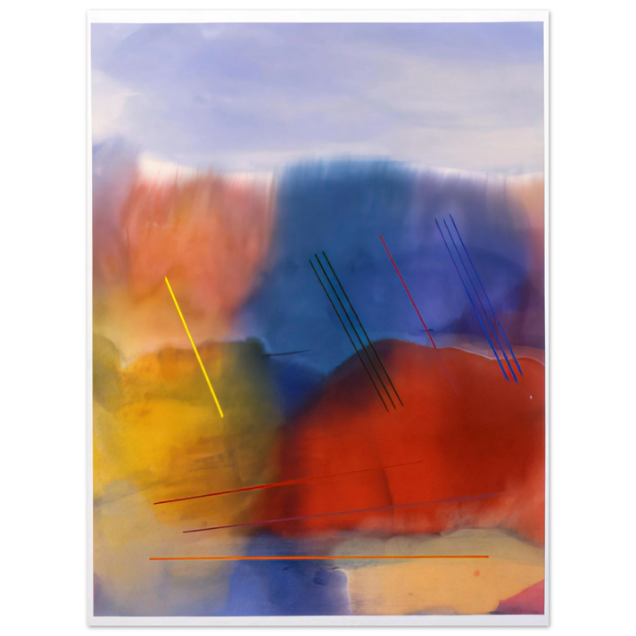 Ronnie Landfield - Free Spirit - 1991 75x100 cm / 30x40inches Fine Art Poster
